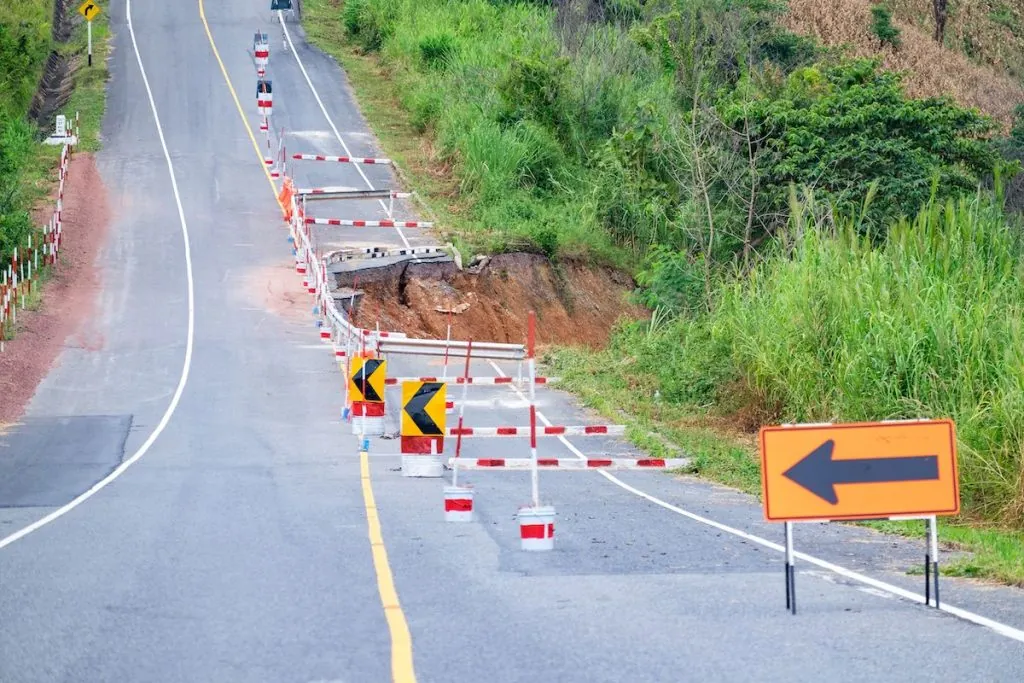 Blocking off a sinkhole ensures the safety of those around it.