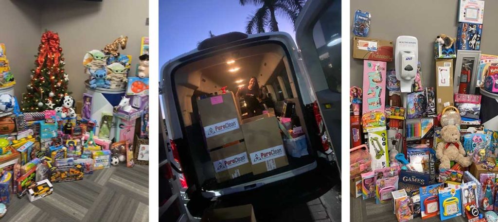 This Season of Giving, PuroClean partners with local businesses to collect toys for Kids In Distress.