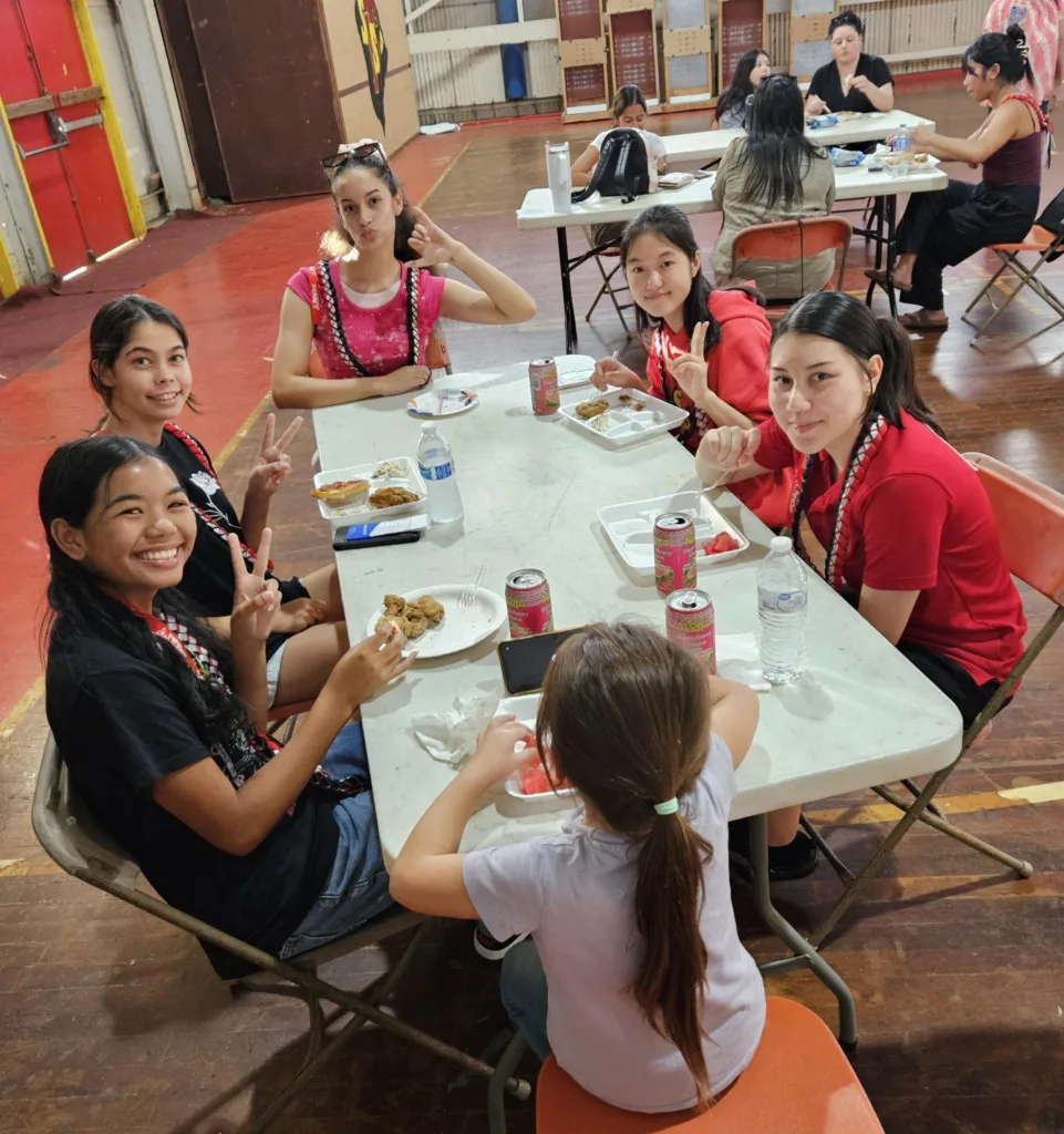 Adopt a classroom campaign as success shown by kids at a lunch table