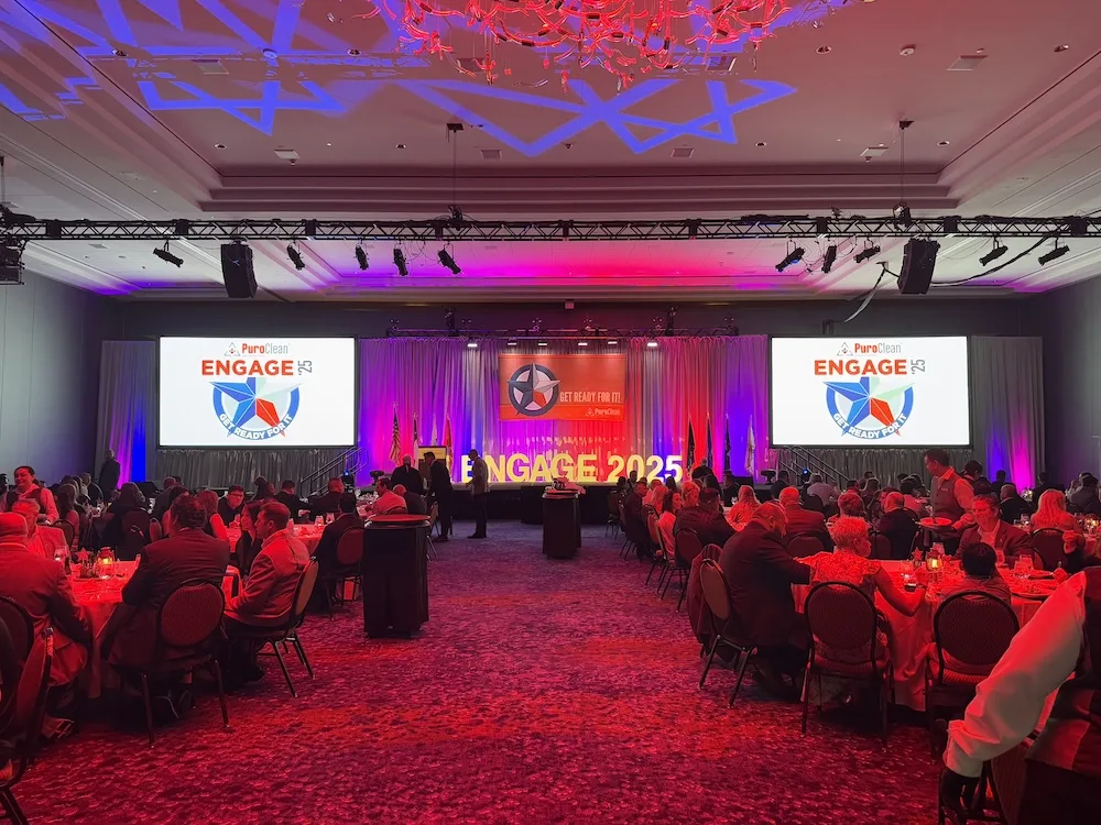 Photo of ballroom at the 2025 PuroClean International Convention where PuroClean team members were Honoring Excellence: 2025 PuroClean Award Winners Celebrated