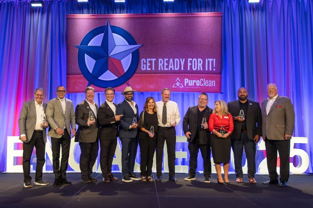 Rainmaker Award Recipients with PuroClean leadership