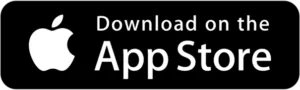 Download button for the Apple App Store with a black background.