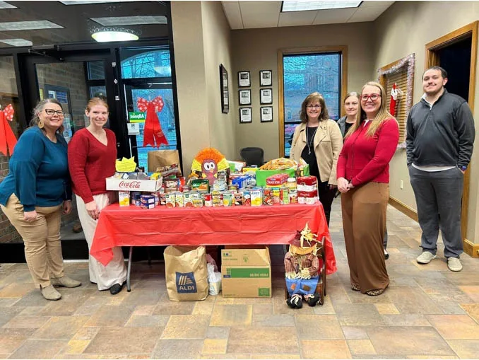 Madison, IN, brought over 1000 food items to the food pantry