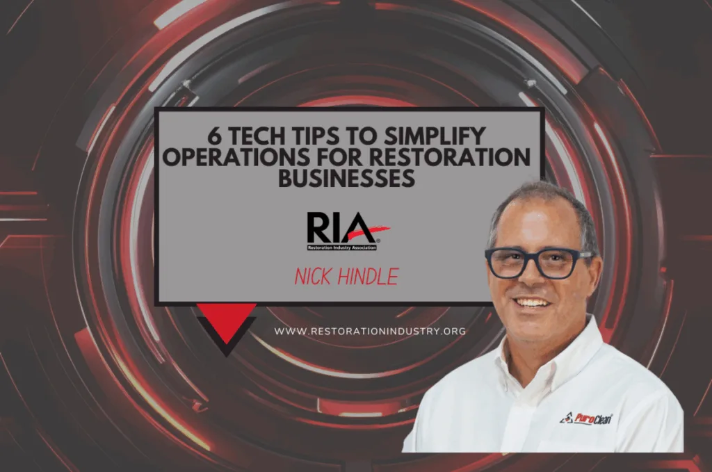 Nick Hindle Featured by Restoration Industry Association