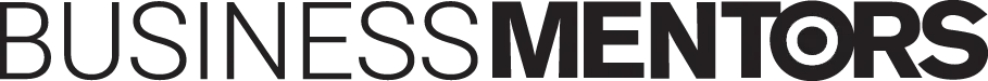 The word "BUSINESSMENTORS" is presented with "BUSINESS" in thin outline and "MENTORS" in bold black text.