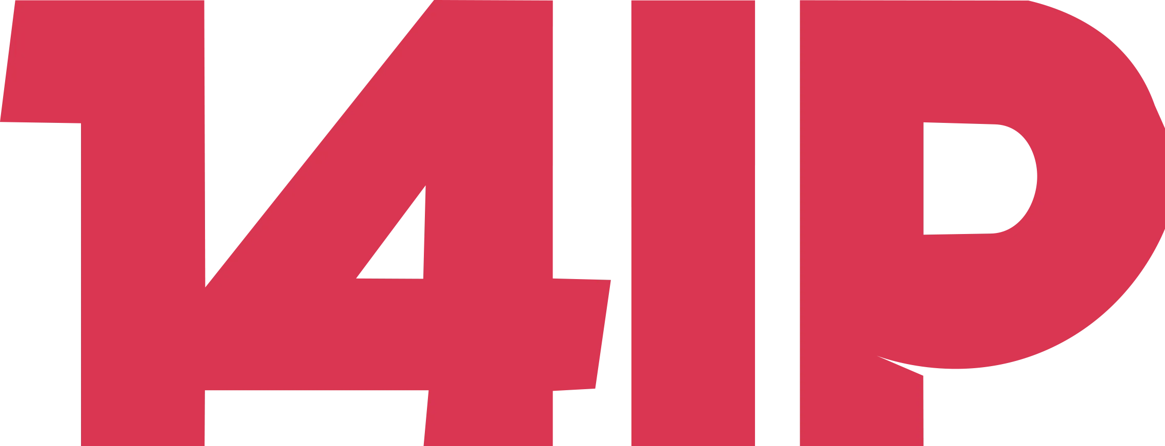 Red text displaying "14IP" in a bold, sans-serif font.