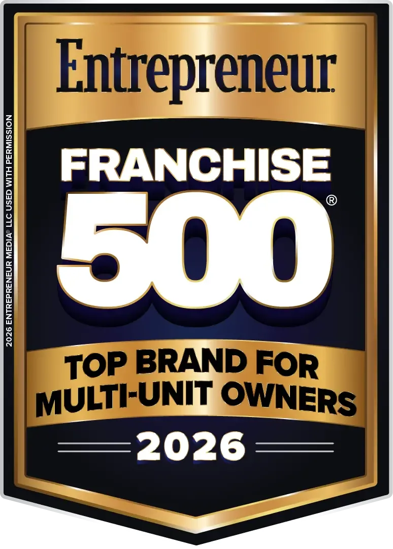 Entrepreneur Franchise 500 award for 2026, recognizing a