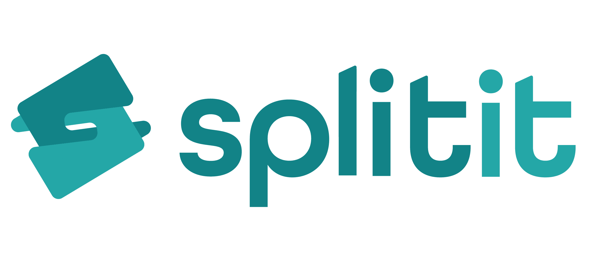 Official Splitit logo in teal, featuring an abstract 'S' symbol and the company name