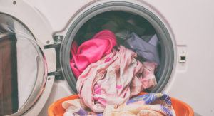 Home Organization - laundry in dryer