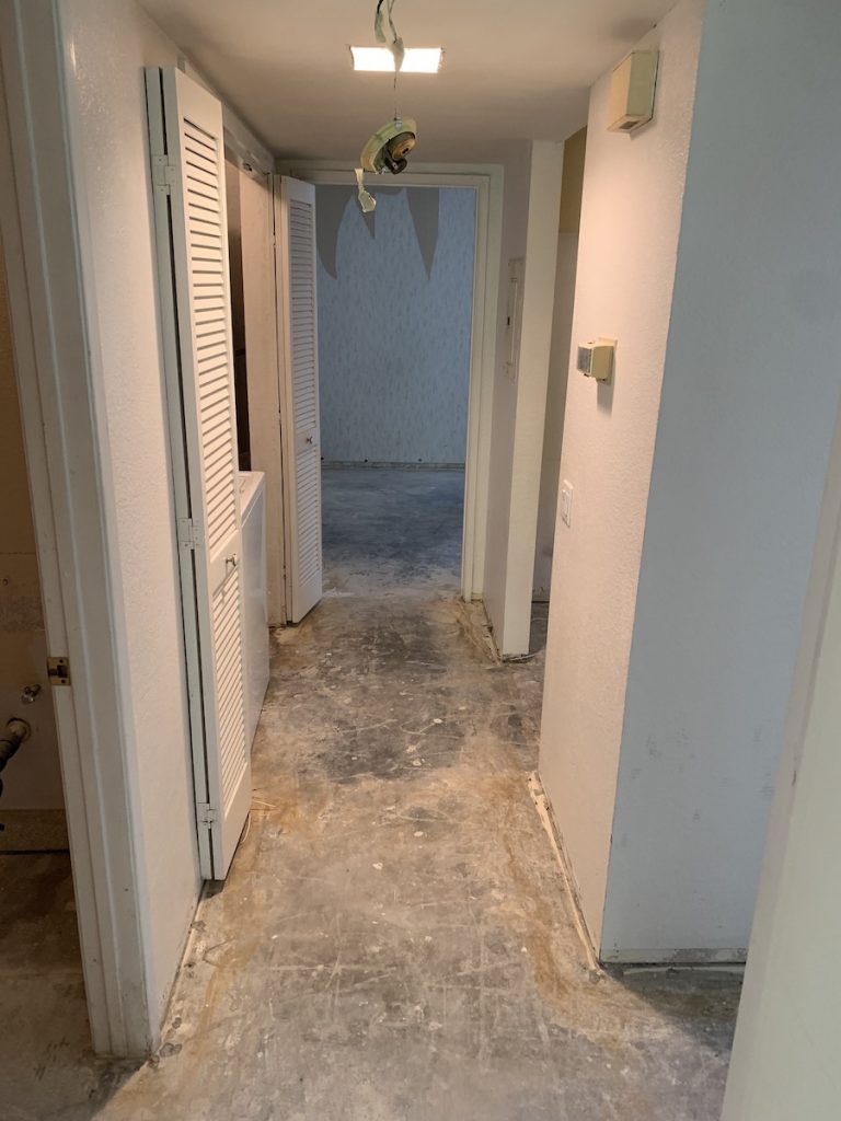 hallway after