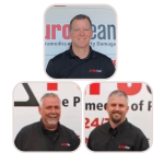 Rick Van Dyke, Dennis O'Brien, Brett Dalrymple, owner of PuroClean Emergency Restoration Services