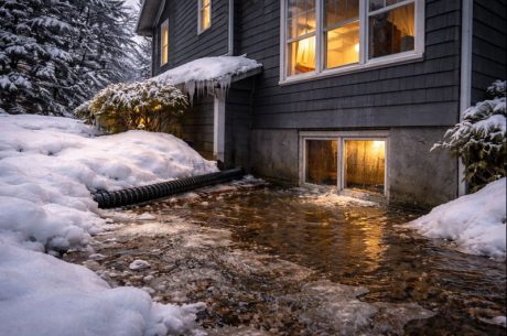 winter basement flooding