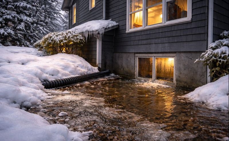 winter basement flooding