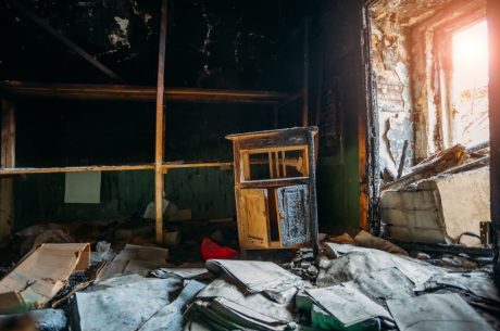 cleaning furniture after a fire