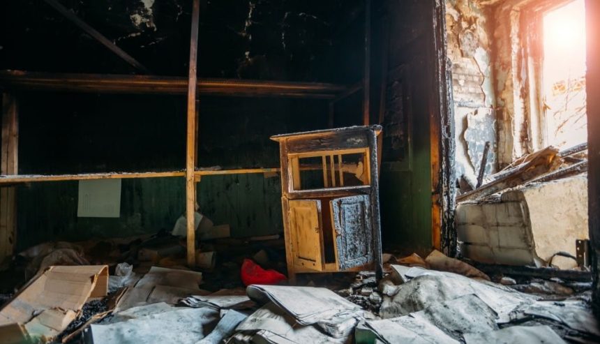 cleaning furniture after a fire