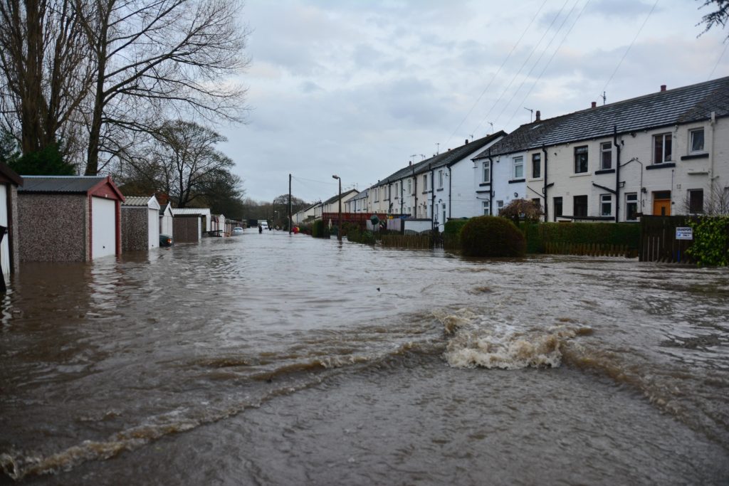 Bingley Flood River Aire 2015