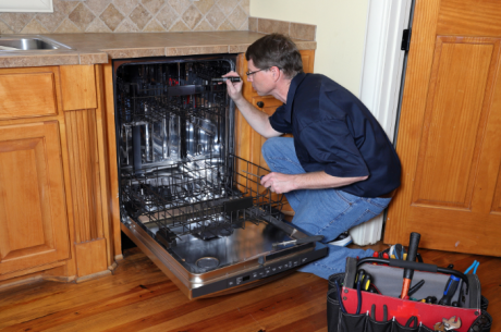 detecting a dishwasher leak signs