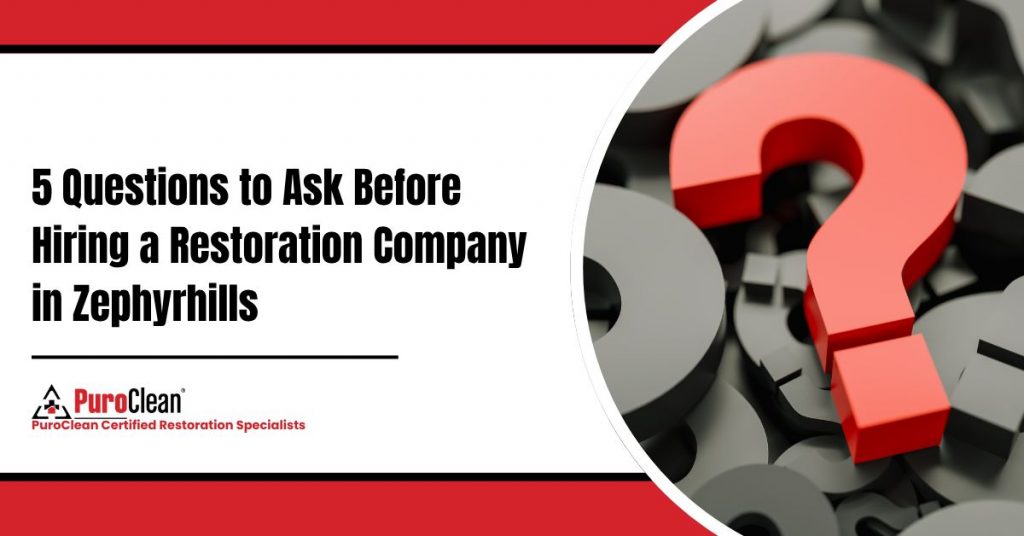5 Questions to Ask Before Hiring a Restoration Company in Zephyrhills