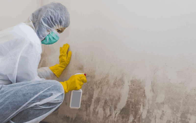 black mold in the toilet